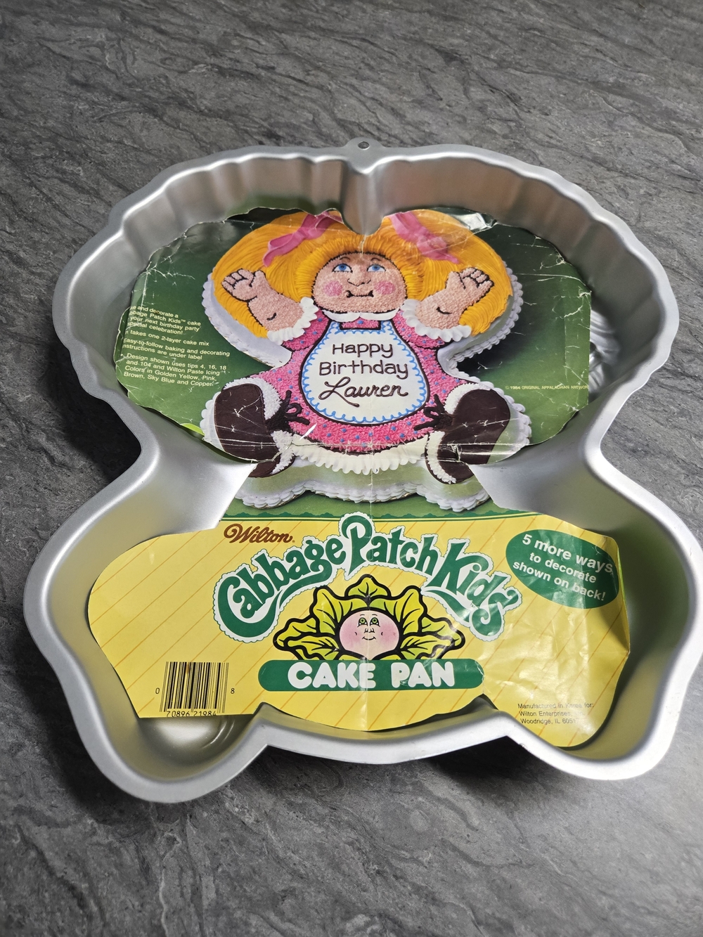 Wilton Cabbage Patch Kids Cake Pan - With Original Instructions